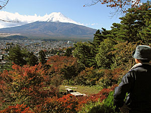 富士見孝徳公園から眺める富士山