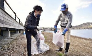 山中湖畔きれいに